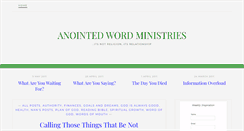 Desktop Screenshot of anointedwordministries.org
