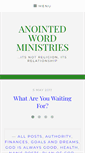 Mobile Screenshot of anointedwordministries.org