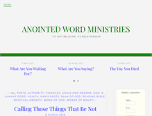 Tablet Screenshot of anointedwordministries.org